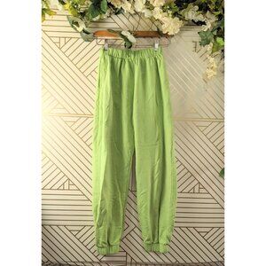 Brandy Melville Women's Rosa Lime Green Sweatpants Joggers Casual Size XS/S